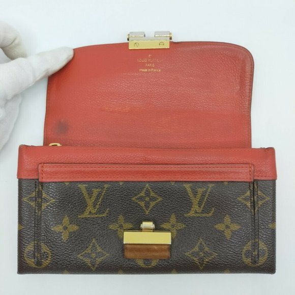 authentic Louis Vuitton LV Long Wallet Portefeuille Elise - Picture 8 of 15